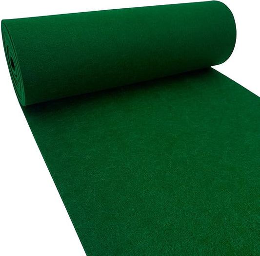 aufodara Felt Fabric 11.8 x 98.4 inch Craft Felt Fabric Roll, Felt 3mm Thick for Felt Table Mats DIY Arts & Crafts Patchwork Sewing Decorations (Green)