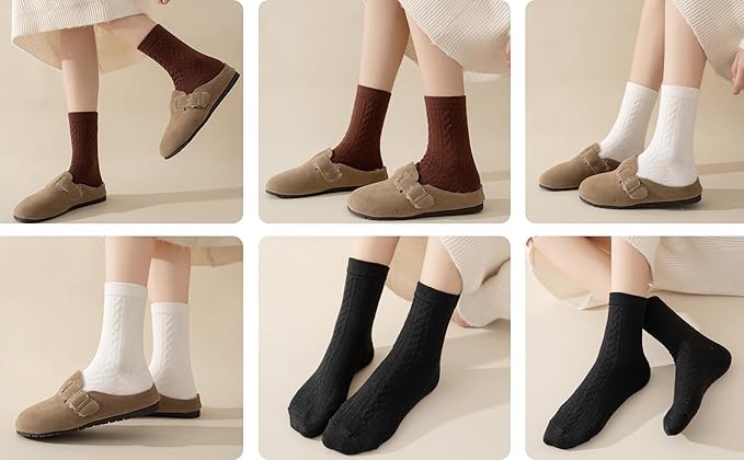 5 Pairs Fuzzy Soft Cozy Comfortable Socks for Women, Casual Sleep Comfy Socks, Perfect Warm Winter Gifts for Women