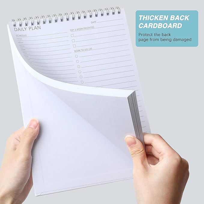 Daily Shedule Planner Hourly Appointment Planner Personal Organizer with Work To-Do List, Priorities 6.5 x 9.8