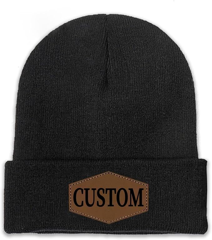 Custom Beanie for Men Women Bulk Custom Winter Hat Beanies with Logo Text Image Personalized Knit Hats Gifts for Business