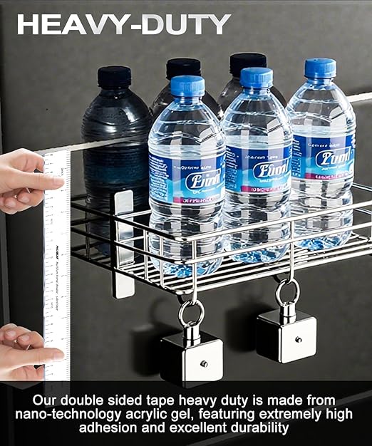 Extra Large 1.18 "x20Ft Heavy Duty Clear Double Sided Tape Mounting with Inch Measurement Mark, Removable Tough Nano Strong Tape, Used for Walls, Carpets, Posters, Dormitories