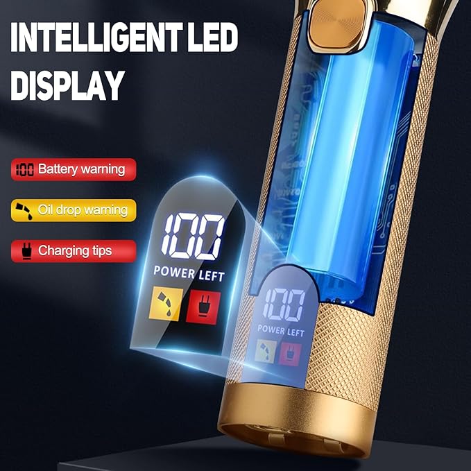 RESUXI Hair Clipper for Men T Blade Zero Gapped Nose Hair Trimmer Set,Professional Cordless Barber Clippers Hair Cutting Machine Haircut Grooming Kit,Gold