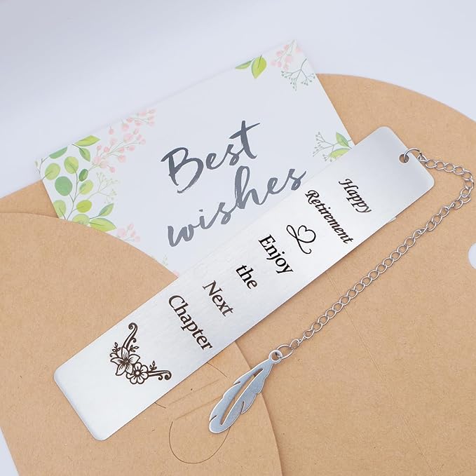 Retirement Gift for Men Women 2024 Happy Retirement Bookmark for Woman Coworker Boss Employee Leaving Away Gifts for Work Bestie Appreciation Book Mark for Retired Teacher Nurse Grandma Grandpa