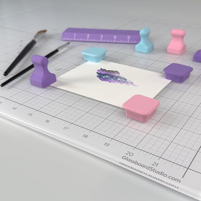 Glassboard Studio MiniPawn Magnet - Strong Neodymium Rare Earth Magnets for Fridge, Whiteboard, Locker & Magnetic Glassboards - Ideal for Crafting & Office Use - Strong Fridge Magnets (Steel Gray, 4)