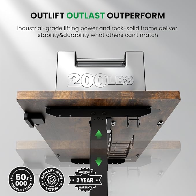 SIAGO Electric Standing Desk Adjustable - 55 x 24 Inch Sit Stand up Desk with Cable Management - 3 Memory Preset Adjustable Height Table