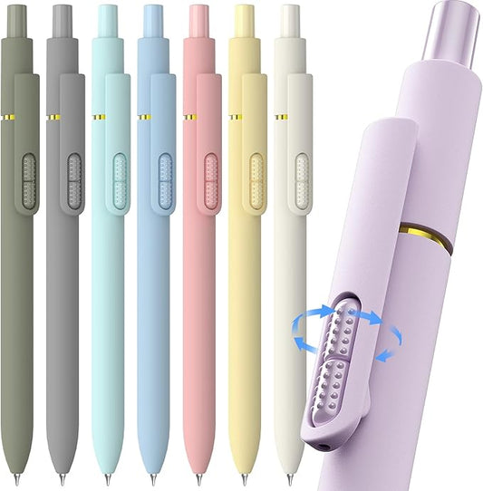 inkipen- 8 Pack Pens, Gel pens Black Ink, Fine Point(0.5mm),Quick-Drying Smooth Writing,School and Office Supplies