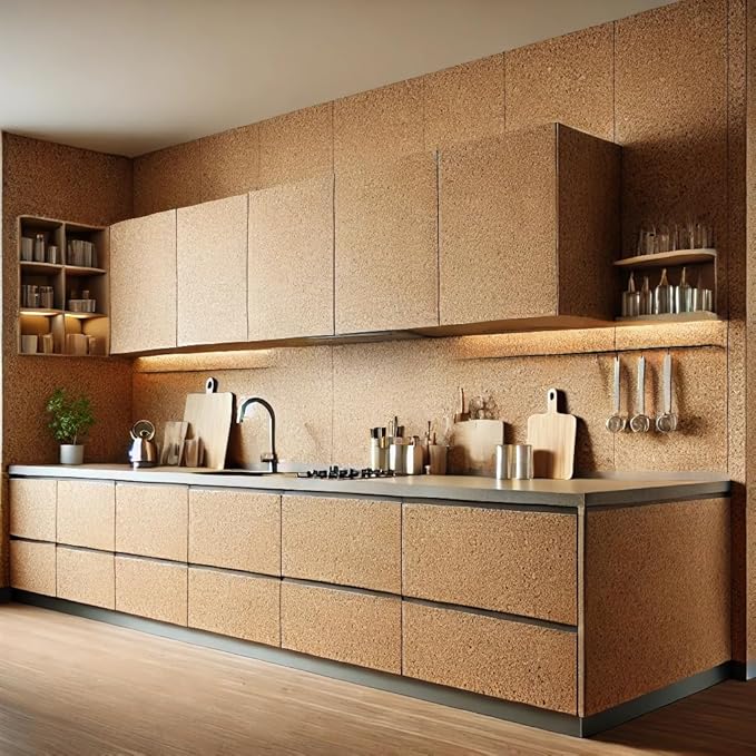 Manton Cork Premium Cork Roll - 4' x 9' x 1/2", 100% Natural Facing Grade Material for Bulletin Boards, Decorative Photo and Message Push Pin Displays - Perfect for Home, School, and Office