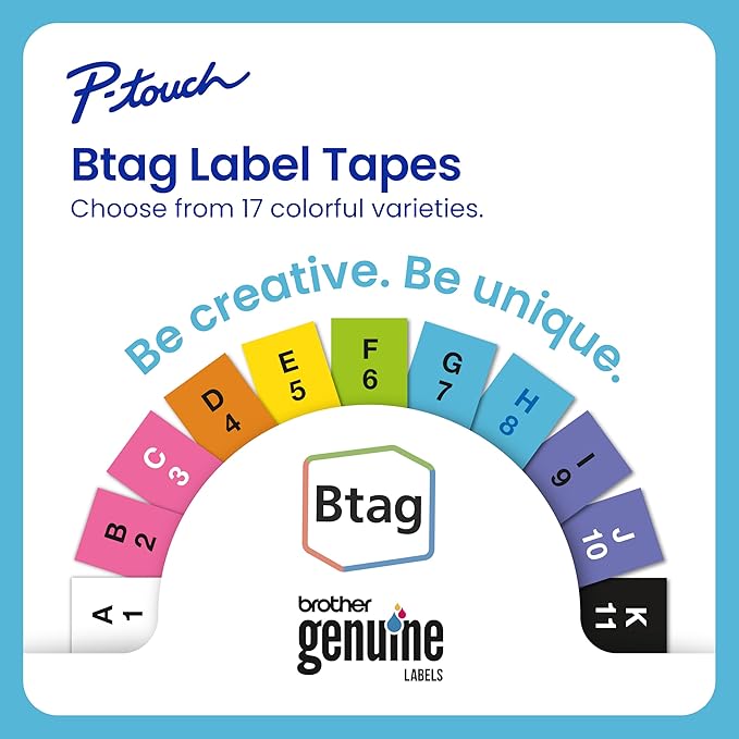 Brother P-Touch PT-N25BTV3 Personal Connected Label Maker, Bluetooth, Design&Print2 app, Portable, Handheld, 3 Sample Label Tapes Included, Prints with P-Touch Btag½â€ (12mm) Wide Tapes