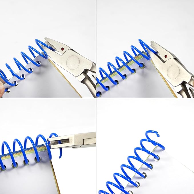 Rayson 5/8" Plastic Coil bindings Spines, 15.9mm Multicolored Spiral Binding Coil 4:1 Pitch, 140 Sheets Capacity, 100/Box for Business and Educational Purposes