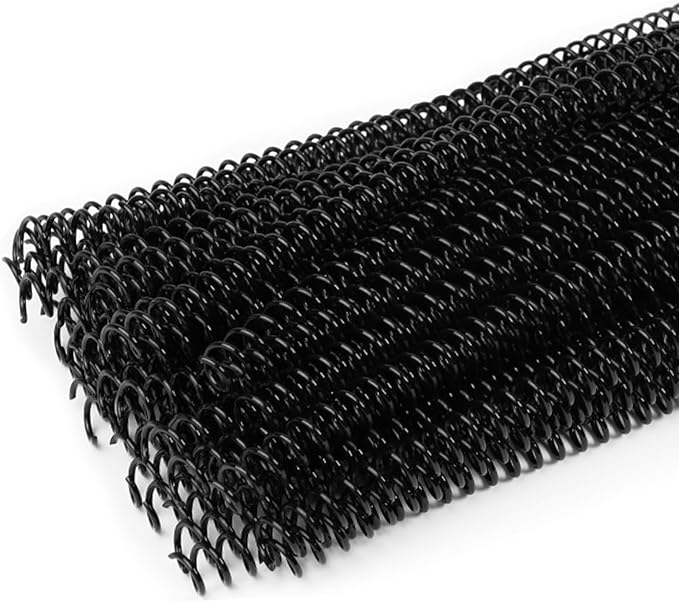 46-Hole Binding Machine Spiral Coil Binder Classic Red,DIY Book Binder Kits with Electric Coil Inserter,100pcs Comb Binding Spines,for Letter Size/A4/A5 School Office Home