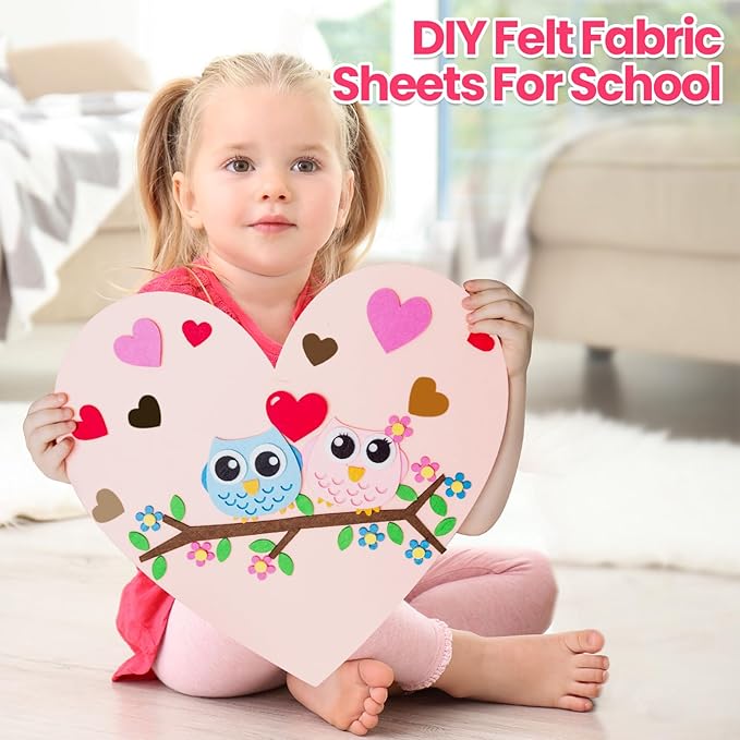 Reginary 120 Pcs 8 X12 Inch & 8 x 35 Inch Felt Sheets for Craft 40 Assorted Color Felt Squares Stiff Paper for Back to School Fall Thanksgiving Halloween Xmas DIY Craft Sewing Patchwork(Brown)