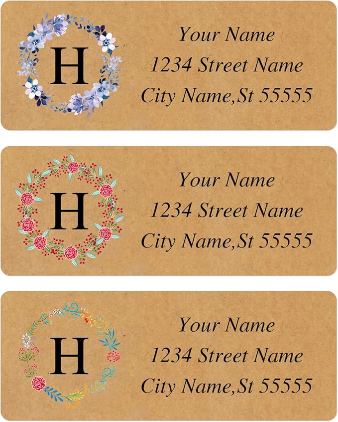 Custom Address Labels - Personalized Address Labels, Return Address Labels with Strong Adhesion, Can Be Used for Cardboard, Paper, Plastic, Glass, Metal (2.6x1 Inch, Set of 280)