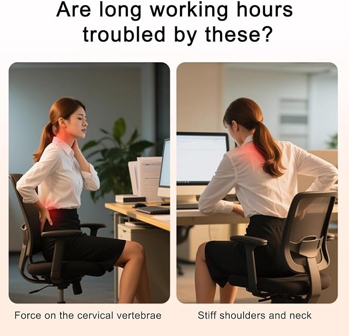 Stand Riser - Ergonomic Double Drawer Desk Organizer for Monitors, Sturdy Computer Stand with Storage Space, Desktop Accessory for Family Home Offices Indoor Study Room