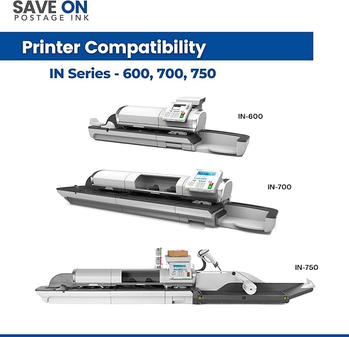 Save On Postage Ink Compatible ININK67 Quadient Neopost Compatible Ink Cartridge for in Series IN600 IN700 IN750 Mailing Machine