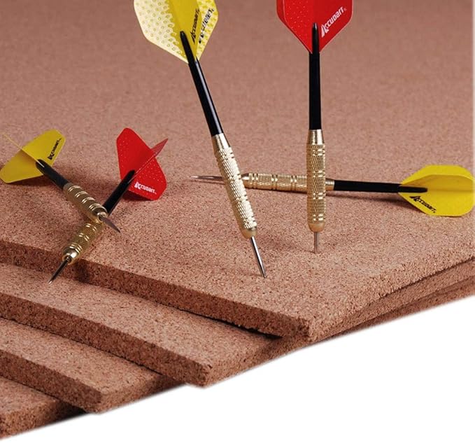 Manton Cork Premium Cork Roll - 4' x 10' x 1/2", 100% Natural Facing Grade Material for Bulletin Boards, Decorative Photo and Message Push Pin Displays - Perfect for Home, School, and Office