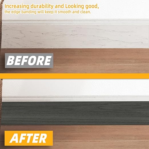 GSCIT Club Wood Grain Repair Tape, 2.4 inch X 100ft Self Adhesive Dark Walnut Grain Repair Patch for Tables, Chairs, Baseboards, Doors, Windows, Floors, Handicraft DIY.