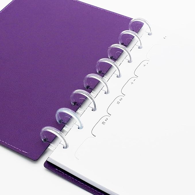 100pcs Discbound Notebook Discs DIY Planner Accessories fits for Tul,Levenger,Arc,Happy Planner,Talia(Super Clear,0.7inch/18mm)