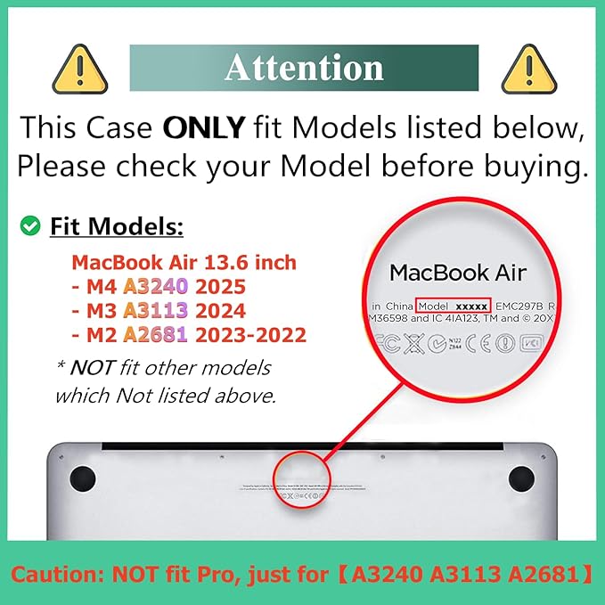 DTangLsm for MacBook Air 13 inch Case 2025 2024-2022 M4 M3 M2 A3240 A3113 A2681, Cute Plastic Hard Shell Cover for MacBook Air 13.6 inch Case Dog Mac Book Air M2 Cover+Keyboard Skin, Hard-Working Dog