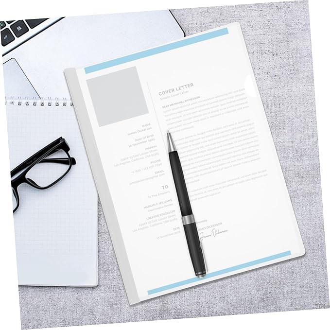 10Pcs Clear Report Covers with Slide Grip Binding Bars Multi-Function Plastic File Folders for Document Organization Anti-Splashing Surface and Portable Presentation Binders