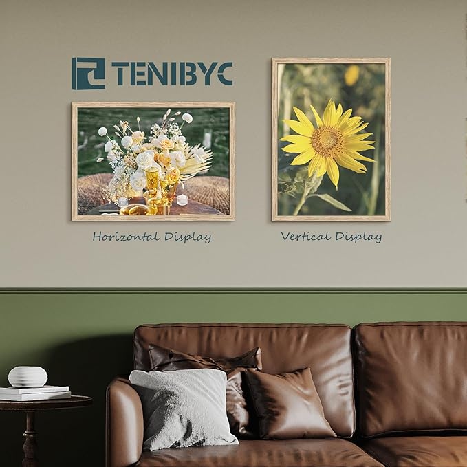 20x28 Oak Poster Frame 3 Pack, Natural Solid Wood Picture Frame, Wall Gallery Frame