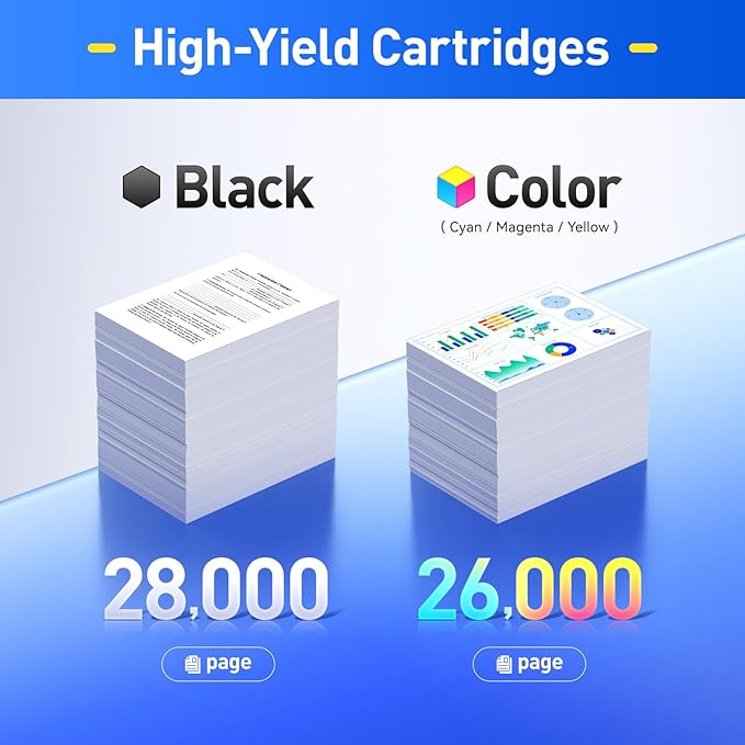 TN514 Toner Cartridge 4 Pack High Yield Compatible Replacement for Konica Minolta TN-514 TN514K TN514C TN514M TN514Y A9E8130 A9E8230 A9E8330 A9E8430 Bizhub C458 C558 C658 Printer Ink Color Black Copy