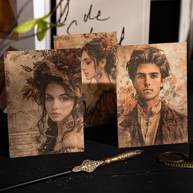 Retro Scrapbook Paper Set, 180 PCS Vintage Ephemera Pack for Junk Journaling, Scrapbooking, Crafting, DIY Projects, Diaries, and Art Supplies