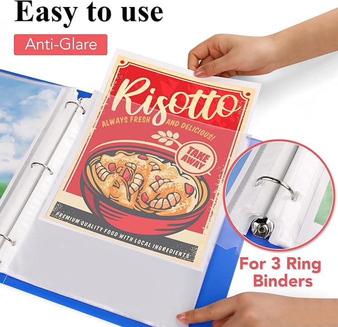 900 Pack Sheet Protectors 8.5 x 11 inch Clear Page Protectors for 3 Ring Binder, Plastic Sleeves for Papers, Document