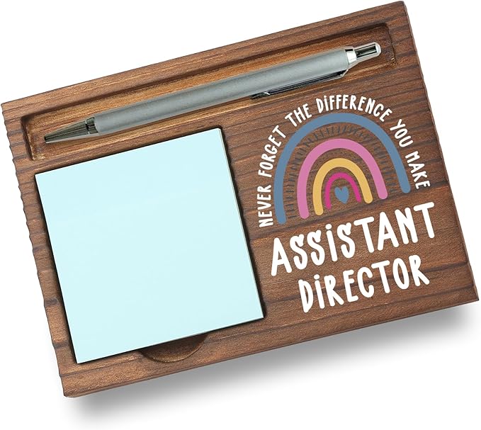 Assistant Director Gifts Sticky Note Holder, Thank You Gift for School Assistant Director, Program Coordinator Admin Leader, Education Appreciation Week, Graduation or Holiday Recognition PB025