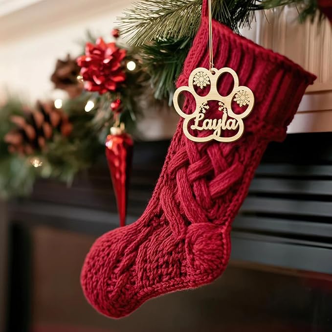 Personalized Christmas Ornaments with Name,Wooden Christmas Tree Ornaments 2025 with Custom Family Name for Kids Adults,Xmas Ornaments for Christmas Tree Gifts (03-Christmas Ornament with Bow)