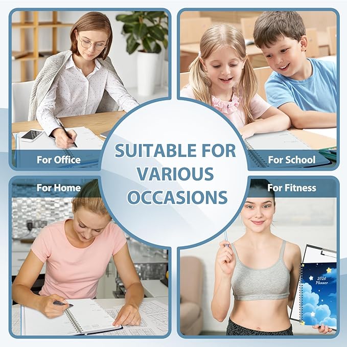 2026 Planner, Weekly and Monthly Calendar Academic Planner, Jan 2026 - Dec 2026, Planning Agenda Book for Desk Accessories and School Supplies - A5 (6.3'' x 8.5'')