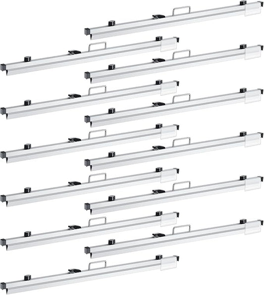 Estune Blueprint Hanging Clamps Binding Strips Storage for Construction Paper Poster Plans Drawings Arts (12, 36 Inches)