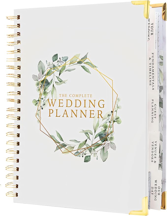 Your Perfect Day Wedding Planner Book and Organizer - Wedding Planner Book - Bridal Planning Binder with Countdown Calendar - Bride Gifts - (FLORAL)