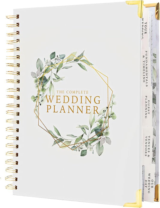 Your Perfect Day Wedding Planner Book and Organizer - Wedding Planner Book - Bridal Planning Binder with Countdown Calendar - Bride Gifts - (FLORAL)