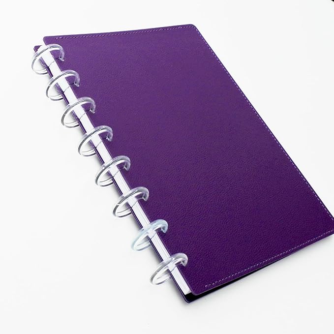 100pcs Discbound Notebook Discs DIY Planner Accessories fits for Tul,Levenger,Arc,Happy Planner,Talia(Super Clear,1.1inch/28mm)