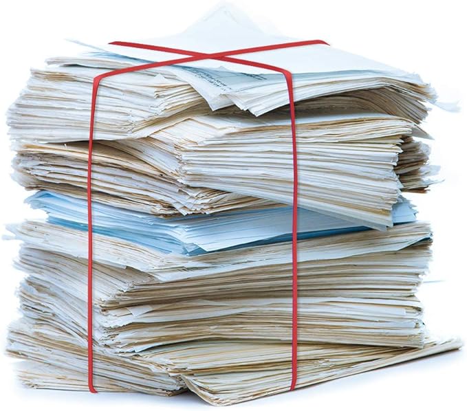 Coopay 180 Pieces Large Rubber Bands Bulk, 8 Inches Heavy Duty Strong Elastic Bands for Office Supply School Home, Securing Trash Can Garbage Cans, File Folders (Red)