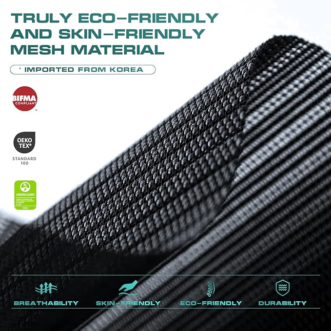 COLAMY Ergonomic Mesh Office Chair,High Back Computer Executive Desk Chair,Lumbar Support with Adjustable Headrest and 4D Arms, Slide Seat, Tilt Lock-Black