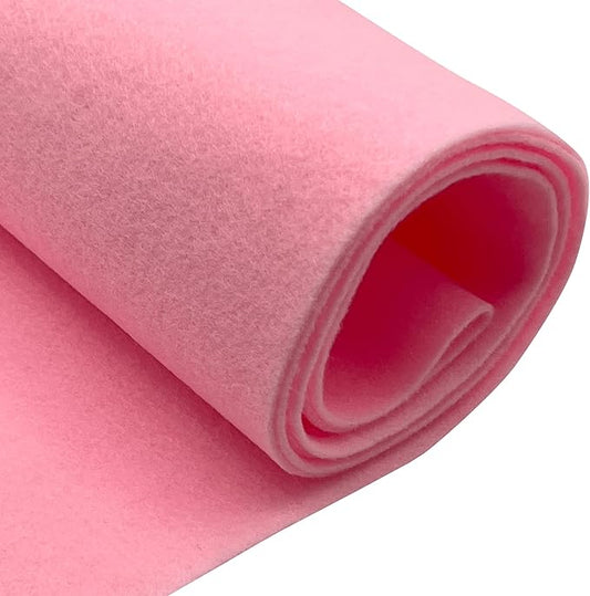 EOVEA | Acrylic Felt Fabric by The Yard - Non-Stiff, Soft Material - 72" Wide - 1.6mm Thick Felt Sheets for DIY Crafts, Sewing, Upholstery, Cushion, Padding(Baby Pink, 2 Yard)