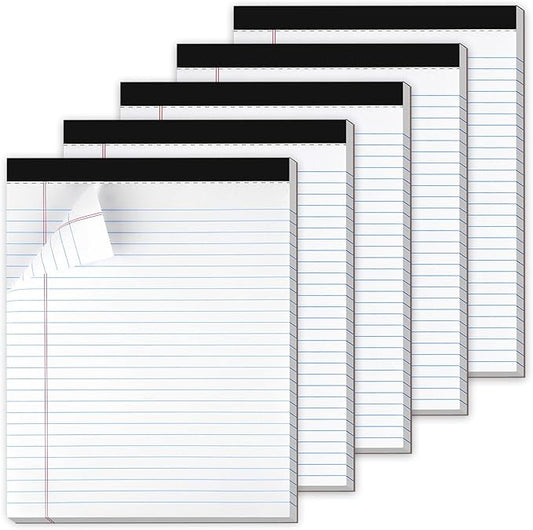 WINKIO Legal Pads Refills Note Pads, Writing Pads, Memo Pads Lined Writing Note Pads Letter Size Legal Pad College Ruled Pads Legal Rule for School Office Supplies