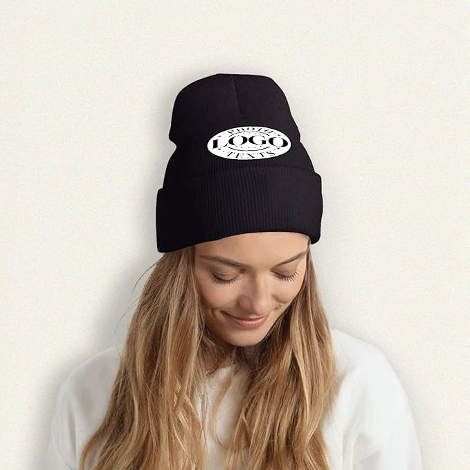 Custom Beanie for Men Women Bulk Custom Winter Hat Beanies with Logo Text Image Personalized Knit Hats Gifts for Business