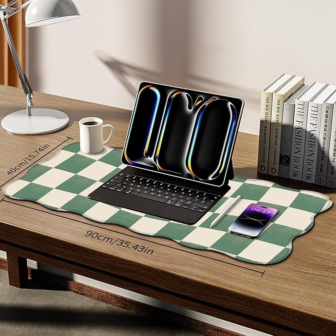 Galdas Gaming Mouse Pad XXL XL Large Long Extended Big Mousepad Non-Slip Rubber Keyboard Mouse Pad with Stitched Edges for Laptop Home Office (35.43x15.75x0.08 Inch)