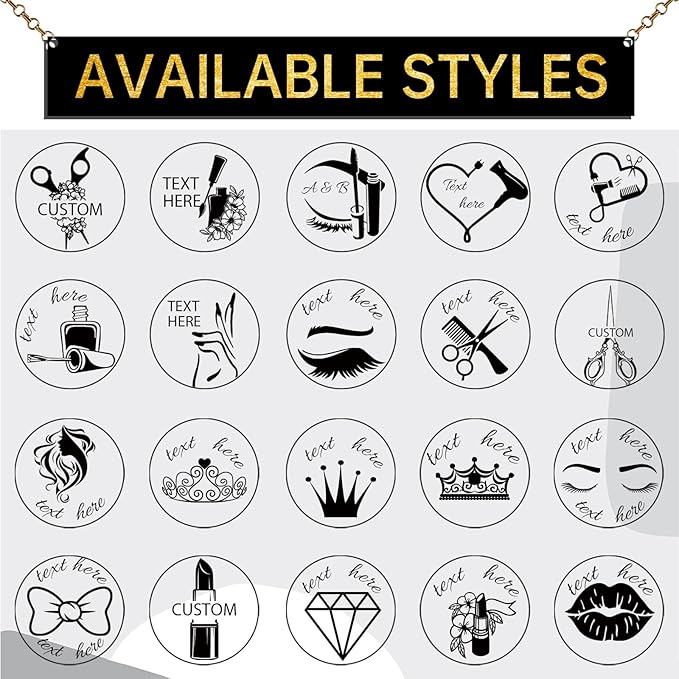 Custom Loyalty Card Stamp Personalized Self Inking Stamp for Business Stamp, Reward Stamp, Food Stamp， Small Round Rubber Stamp, Beauty Templates