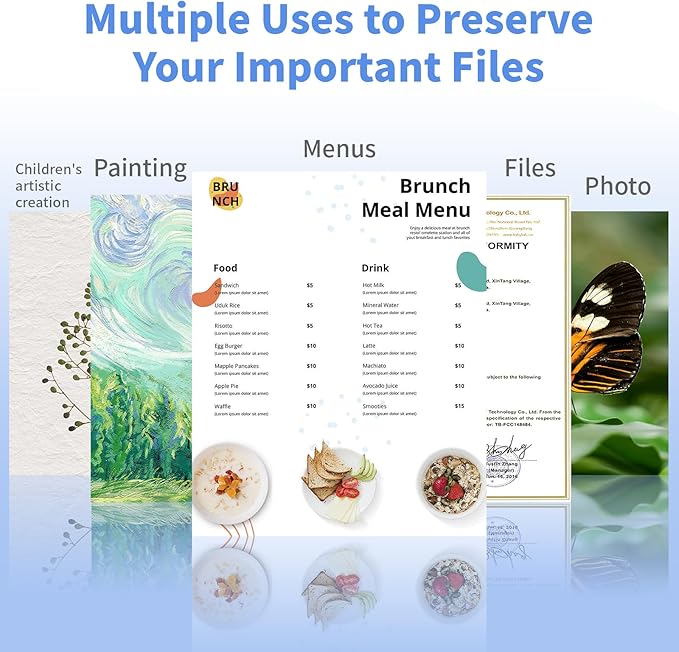 Thermal Laminating Pouches, FungLam Clear Laminating Sheets, 3 Mil Thickness Thermal Laminating Sheets, 9×11.5 Inch Laminator Sheets for Laminators, Clear Plastic Letter Size Sheets, 200 Pack.