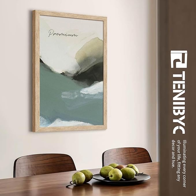 20x30 Oak Wood Poster Frame 3 Pack, Natural Solid Wood Picture Frame, Wall Gallery Frame