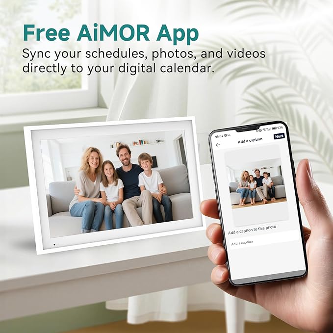 15.6-inch Digital Calendar Chore Chart, Electronic Wall Planner Smart Calendar Touchscreen for Family Schedules, Meal Planner, Task Rewards, Wall Mount Included, Organizing Your 2026 (White)