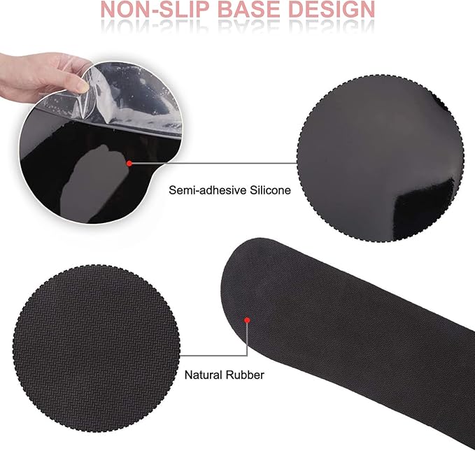 ArtSo Mouse Pad Keyboard Wrist Rest Support Ergonomic, Upgraded Cushion Mousepad Gel Memory Foam Non-Slip Rubber Base Pain Relief & Easy Typing for Home,Office, Pink Orange Stay Positive