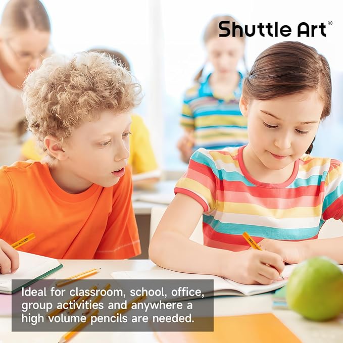 Shuttle Art 900 Pack #2 HB Golf Pencils, Wood-cased 3.5” Mini Pencils Bulk, Pre-sharpened Small Pencil for Kids Teachers Writing Marking Sketching, Classroom Essentials, Back to School Supplies