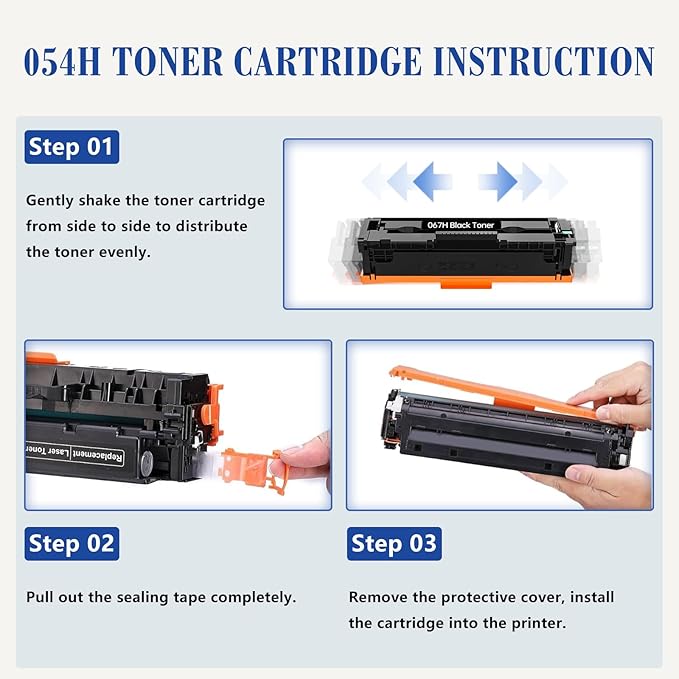 067H 067 MF656Cdw Toner Cartridge 4 Pack Set High Yield Compatible Replacement for Canon 067H 067 for Canon imageCLASS LBP633Cdw LBP632Cdw MF653Cdw MF654Cdw MF656Cdw Printer CRG-067H
