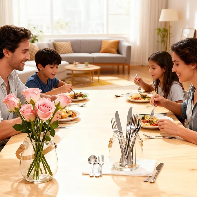 Hanging Candle Holder with Leather Handle, 1 pcs Clear Glass Tea Light Holders, Small Table Centerpieces Wedding Decor Party Dinner Home Decorations Festivals Christmas