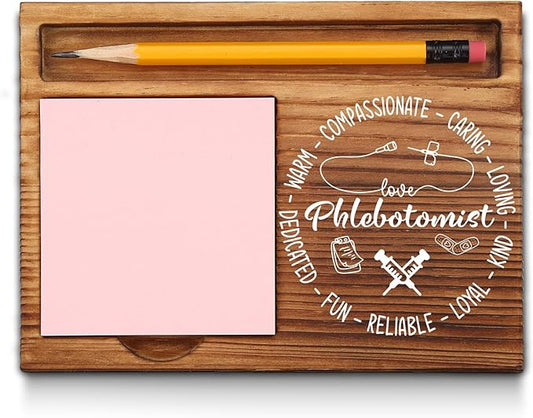 Phlebotomist Appreciation Thank You Gifts, Phlebotomist Sticky Note Holder, Phlebotomist Office Desk Decor Self-Stick Note Pad Holders GAA24