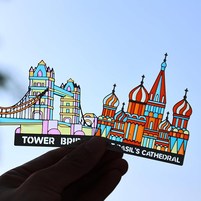 2 Pieces Metal Bookmarks with Transparent Design, Cute Book Marks for Readers, Aesthetic Book Markers for Kids, Teens, Teachers, Students, Book Accessories Gifts for Book Lovers, Reading Women and Men